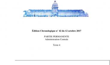 INSTRUCTION N° 30728/ARM/SGA/DRH-MD  relative à la classification des techniciens à statut ouvrier. Du 3 août 2017