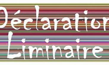 declaration liminaire