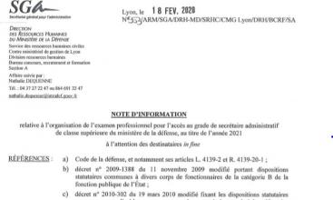 NOTE INFORMATION DU 18 FEVRIER 2020