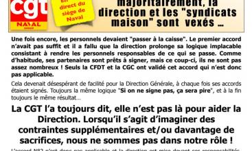 SITE CGT FNTE L’accord N°2 n’est pas signé majoritairement, la direction et les "syndicats maison" sont vexés …