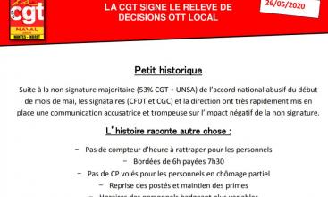Syndicat cgt naval group Nantes Indret LA CGT SIGNE LE RELEVE DE DECISIONS OTT LOCAL