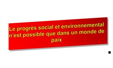 site fnte cgt : Le progrès social et environnemental n’est possible que dans un monde de paix