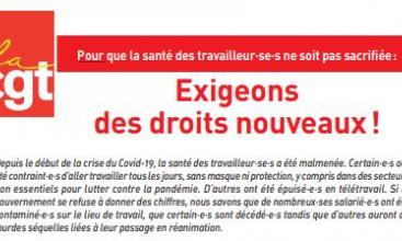 Pour que la santé des travailleur·se·s ne soit pas sacrifiée : Exigeons des droits nouveaux !