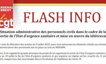 Syndicat Arsenal de Brest :flash info sortie de l’Etat d’urgence sanitaire 