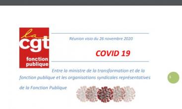 Compte-rendu de la réunion du 26 novembre entre la ministre de la Fonction publique et les organisations syndicales