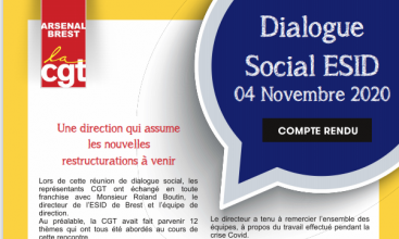 Syndicat Arsenal de Brest : Dialogue social de l’ESID de Brest du 04/11/2020