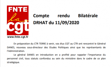 Compte-rendu  de la bilatérale DRH AT du 11 septembre 2020