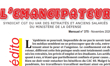 Syndicat retraités du Var : L'Emancipateur de novembre 2020