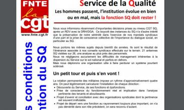Syndicat Service de la Qualité - Les Hommes passent... - Analyse de la CGT