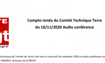 Compte rendu du Comité Technique de Réseau Terre du 18/11/2020 