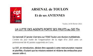 La lutte des Agents porte ses fruits au SID de Toulon