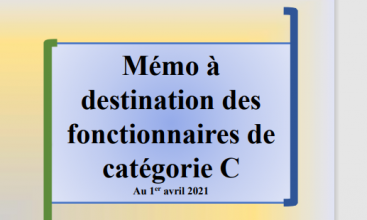 Triptyque Fonctionnaires Catégorie C Administratifs et Techniques 2021