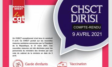 Syndicat Arsenal de Brest -  Compte-rendu CHSCT DIRISI du 09/04/2021