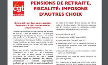 Pensions de retraite, fiscalité  imposons d’autres choix - Tract UCR du 19/04/2021