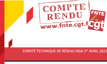 CTR DGA  du 1er avril 2021 Déclaration liminaire et compte-rendu