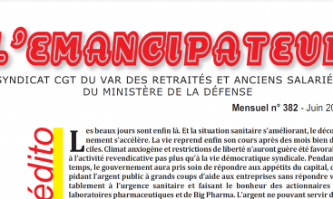 SYNDICAT CGT DU VAR DES RETRAITÉS ET ANCIENS SALARIÉS DU MINISTÈRE DE LA DÉFENSE - L'EMANCIPATEUR - Juin 2021