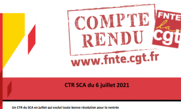 Compte-rendu du CTR Service du Commissariat  des Armées du 6 juillet 2021.