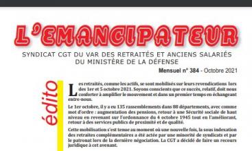 Syndicat retraités du Var - Journal l'Emancipateur Octobre 2021