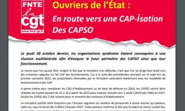 Ouvriers de l’État : En route vers une CAP-isation des CAPSO