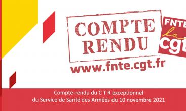 Déclaration liminaire et compte-rendu du CTR SSA Exceptionnel du 10 novembre 2021