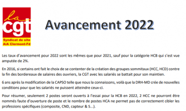 Tract AIA Clermont-Ferrand : Avancement 2022.