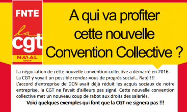 Tract FNTE NAVAL-GROUP : CONVENTION COLLECTIVE DE LA MÉTALLURGIE - A qui va profiter cette nouvelle Convention Collective ?