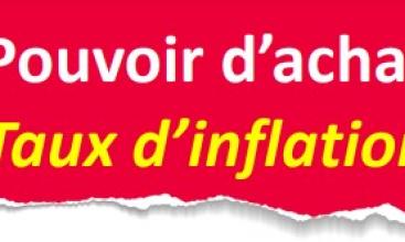 Tract FNTE : Pouvoir d'achat : Taux d'inflation.