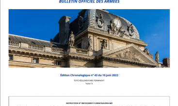 Instruction n°0001D22009111/ARM/SGA/DRH-MD relative au classement en deux groupes des fonctions des ATMD du MinArm au regard de leur IFSE du 20 mai 2022