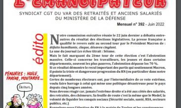 Syndicat retraités du Var - Journal l'Emancipateur Juin 2022