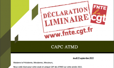 Déclaration Liminaire CAPC des ATMD du 22 septembre 2022