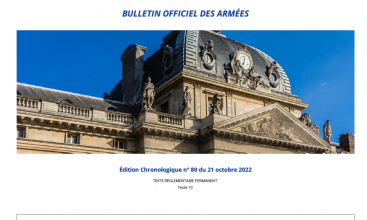 Instruction n°0001D22017422 modifiant l'instruction n°0001D22009103/ARM/SGA/DRH-MD relative au classement en 3 groupes des fonctions des Secrétaires Administratifs du MinArm au regard de leur indemnité de fonctions, de sujétions et d'expertise.