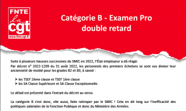 Catégorie B - Examen Pro Double Retard