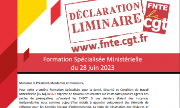 DL Formation Spécialisée Ministérielle du 28 juin 2023