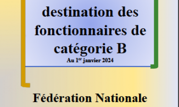 Triptyque Fonctionnaires Catégorie B Administratifs et Techniques