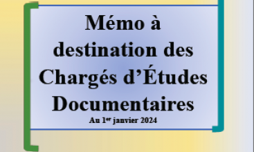 Triptyque des Chargés d'Etudes Documentaires