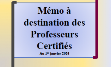 Triptyque des Professeurs Certifiés