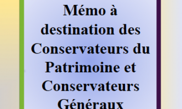 Triptyque à destination des Conservateurs du Patrimoine et Conservateurs Généraux