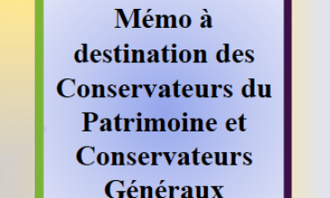 Triptyque à destination des Conservateurs du Patrimoine et Conservateurs Généraux 