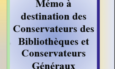 Triptyque cat A à destination des Conservateurs des Bibliothèques et Conservateurs Généraux