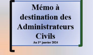 Triptyque à destination des Administrateurs Civils 