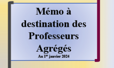 Triptyque Professeurs Agrégés