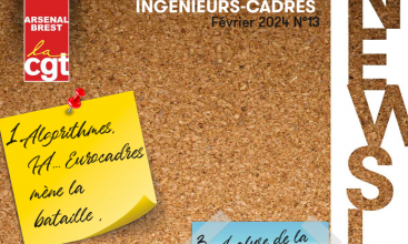 Syndicat Arsenal de Brest - Newsletter IC n°13 FEVRIER 2024  Ingénieurs Cadres