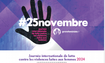 Journée internationale de lutte contre les violences faites aux femmes le 25 novembre 2024.