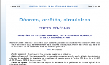 Décret 2024-1282 du 31 décembre 2024 - Rachat d'années d'études