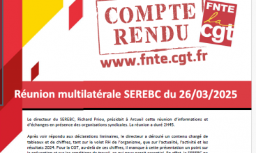 Compte rendu de la multilatérale SEREBC du 26 mars 2025.