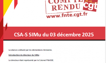 CSA-S SIMu du 03 décembre 2025 - Déclaration Liminaire et Compte Rendu