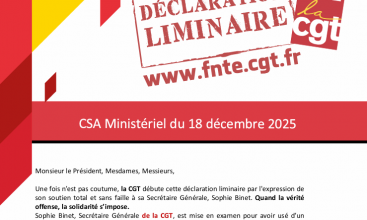 Déclaration Liminaire du CSA-M du 18 décembre 2025.