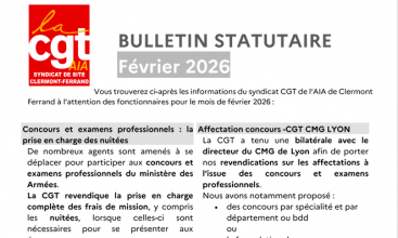 AIA CLERMONT-FERRAND : Bulletin statutaire - Février 2026