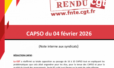 CAPSO du 04 février 2026 - Déclaration Liminaire et Compte Rendu.