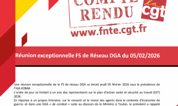 Compte Rendu de la FS-R exceptionnelle DGA du 05 février 2026.